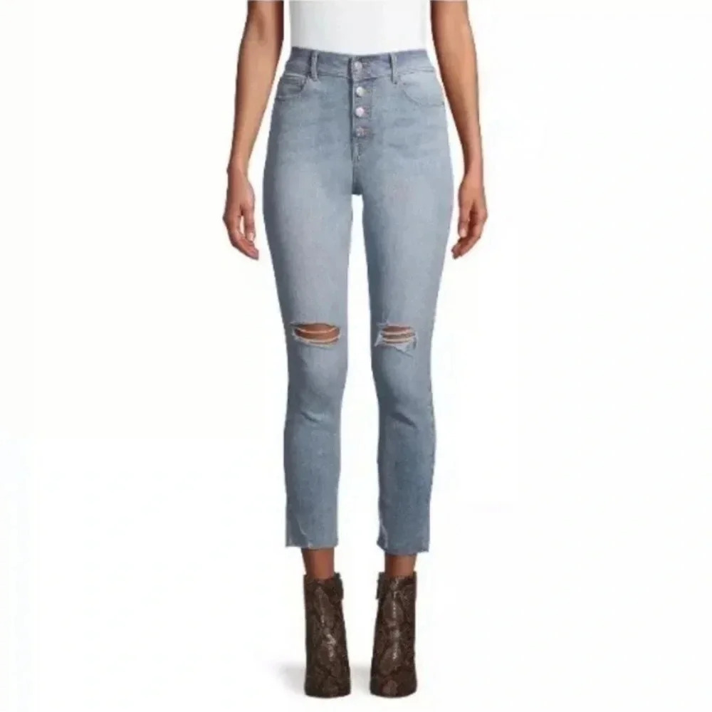 Nwt. Time & Tru Women’s high rise skinny jeans‎ size 18.